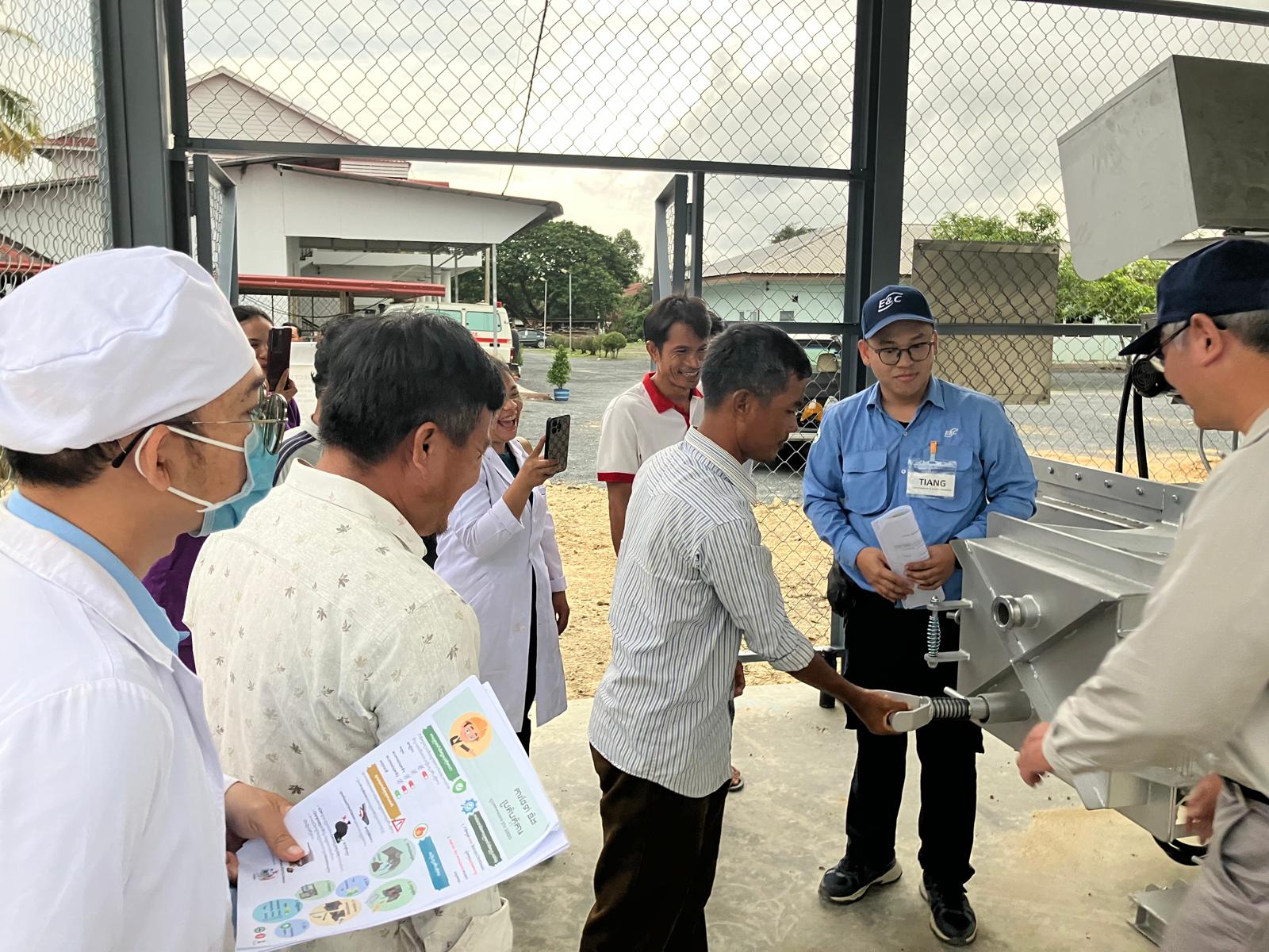 カンボジア向け「感染性廃棄物管理改善」を完工・納品